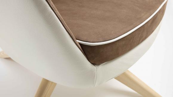 Poltrona moderna con rivestimento in tessuto Jungle Monkey