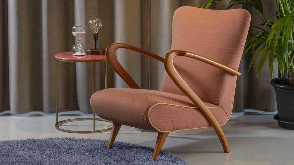 Particolare della poltrona in stile vintage