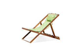 Sedia sdraio Riviera - Legno massello di faggio o iroko
